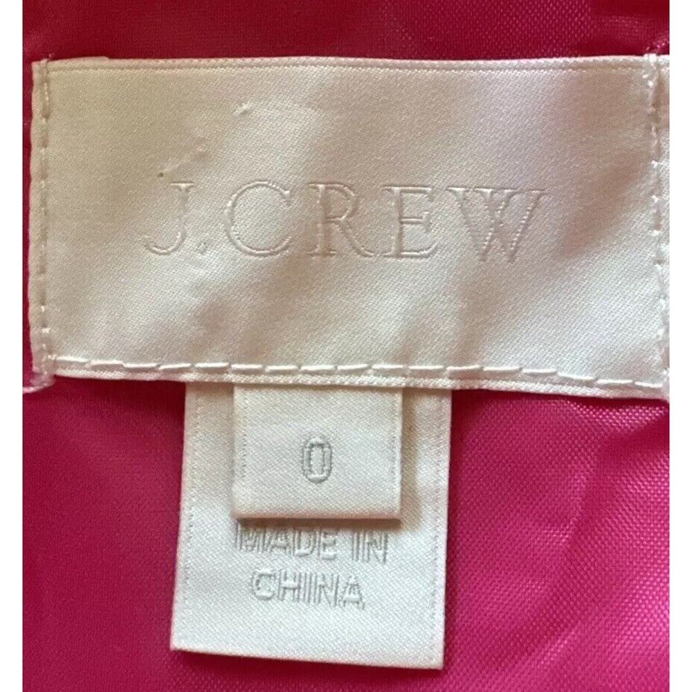 J.Crew Women's Misha Dress Style 65119 Cotton Cady Cocktail Pink, Size 0 $235 - Picture 5 of 11